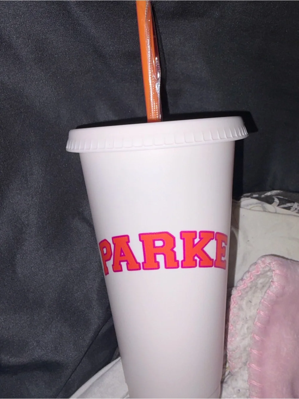 Dunkin Donuts parker white